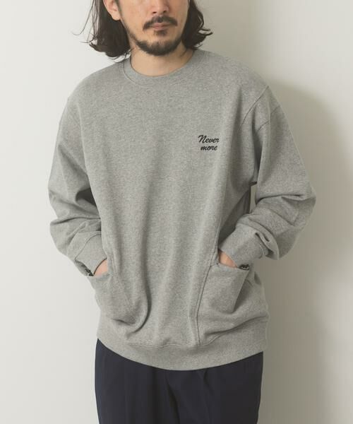 URBAN RESEARCH ITEMS/アーバンリサーチ アイテムズ サイドストレージ裏毛スウェットtops グレー L URBAN RESEARCH ITEMS/アーバンリサーチ アイテムズ サイドストレージ裏毛スウェットtops グレー L