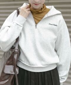 URBAN RESEARCH ITEMS / アーバンリサーチ アイテムズ スウェット | ハーフジップ刺繍スウェット