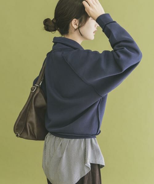 URBAN RESEARCH ITEMS / アーバンリサーチ アイテムズ スウェット | ハーフジップ刺繍スウェット | 詳細2