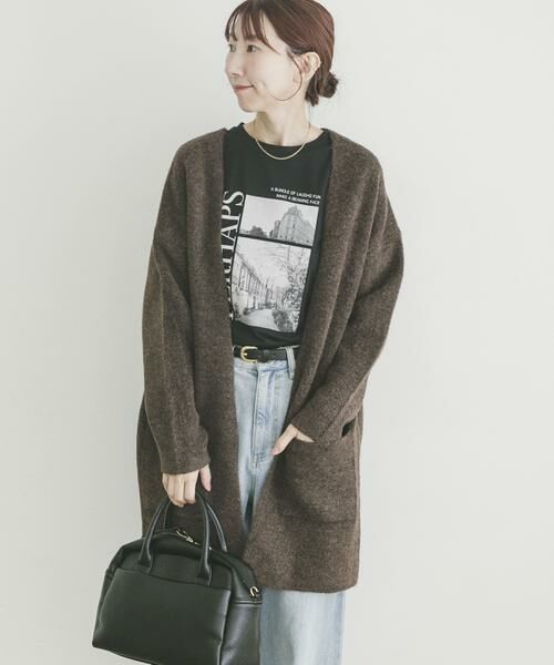 URBAN RESEARCH ITEMS/アーバンリサーチ アイテムズ ニットガウン ブラウン FREE