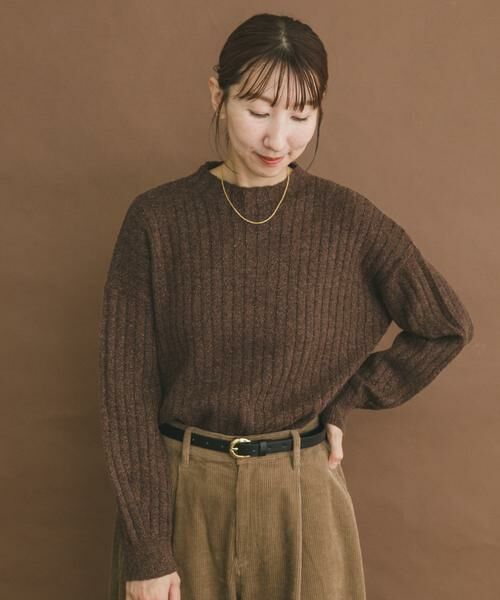 URBAN RESEARCH ITEMS / アーバンリサーチ アイテムズ ニット・セーター | ワイドリブラメニット | 詳細1