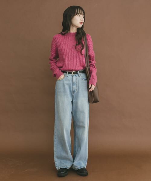 URBAN RESEARCH ITEMS / アーバンリサーチ アイテムズ ニット・セーター | ワイドリブラメニット | 詳細12