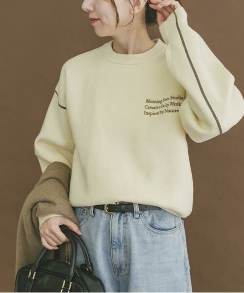 URBAN RESEARCH ITEMS / アーバンリサーチ アイテムズ ニット・セーター | スウェットライククルーネックニット | 詳細11