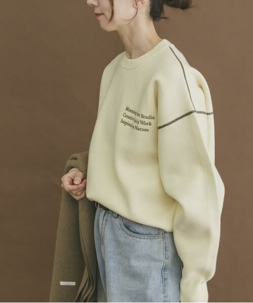 URBAN RESEARCH ITEMS / アーバンリサーチ アイテムズ ニット・セーター | スウェットライククルーネックニット | 詳細12