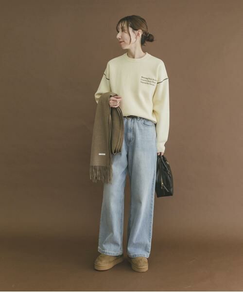 URBAN RESEARCH ITEMS / アーバンリサーチ アイテムズ ニット・セーター | スウェットライククルーネックニット | 詳細14