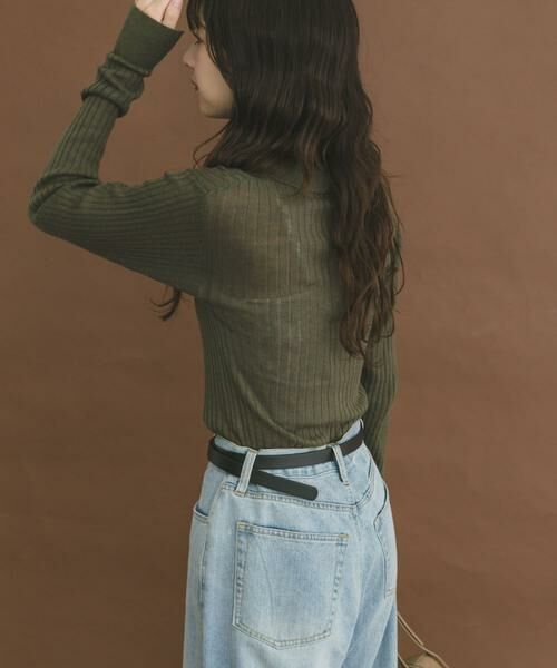 URBAN RESEARCH ITEMS / アーバンリサーチ アイテムズ ニット・セーター | シアーリブポロニット | 詳細2