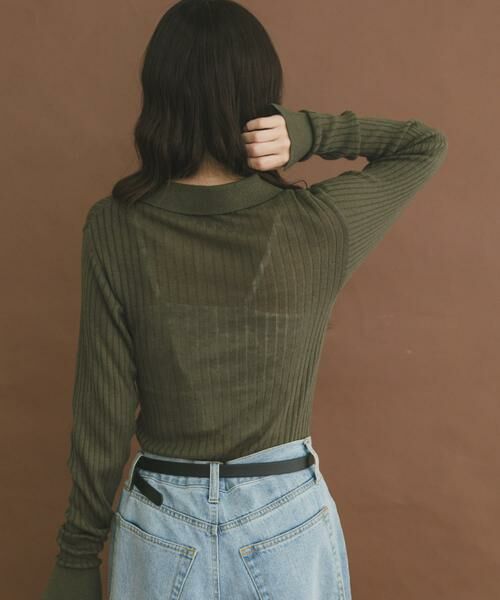 URBAN RESEARCH ITEMS / アーバンリサーチ アイテムズ ニット・セーター | シアーリブポロニット | 詳細3