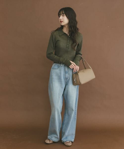 URBAN RESEARCH ITEMS / アーバンリサーチ アイテムズ ニット・セーター | シアーリブポロニット | 詳細4