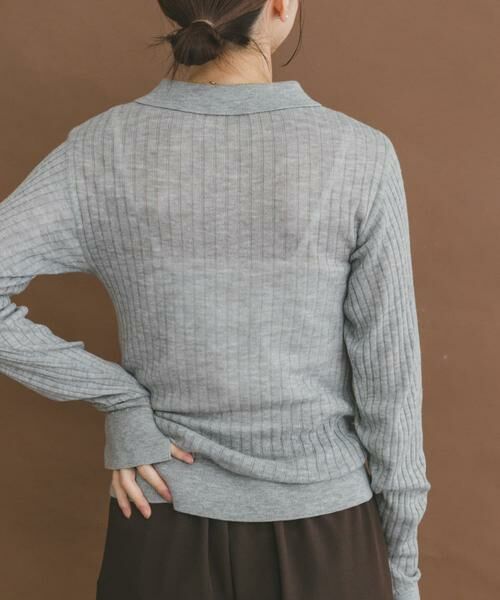URBAN RESEARCH ITEMS / アーバンリサーチ アイテムズ ニット・セーター | シアーリブポロニット | 詳細18