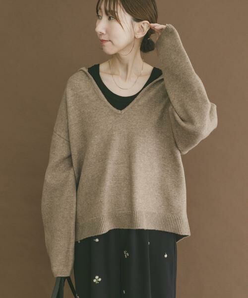 URBAN RESEARCH ITEMS / アーバンリサーチ アイテムズ ニット・セーター | スキッパーフードニット | 詳細17