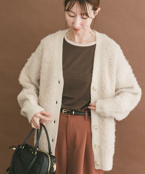URBAN RESEARCH ITEMS / アーバンリサーチ アイテムズ カーディガン・ボレロ | シャギービッグカーディガン | 詳細19