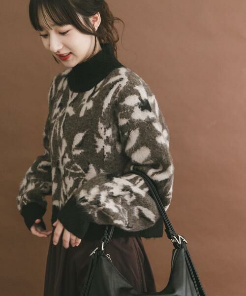 URBAN RESEARCH ITEMS / アーバンリサーチ アイテムズ ニット・セーター | ジャガードニュアンスハイネックニット | 詳細1