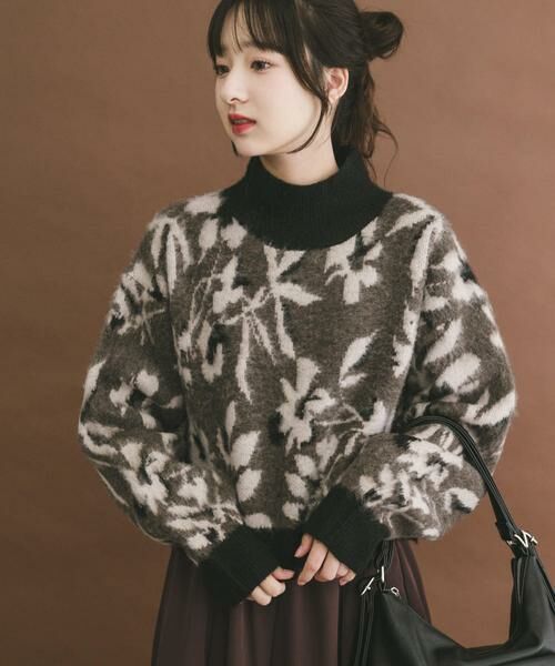 URBAN RESEARCH ITEMS / アーバンリサーチ アイテムズ ニット・セーター | ジャガードニュアンスハイネックニット | 詳細3