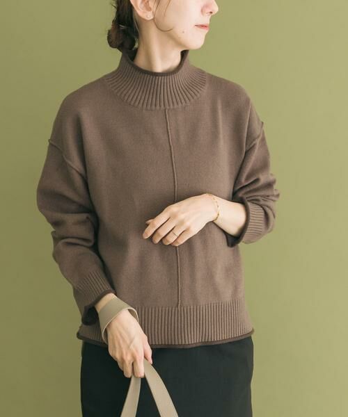 URBAN RESEARCH ITEMS/アーバンリサーチ アイテムズ 『洗濯可』ハイショクハイネックニット モカ FREE