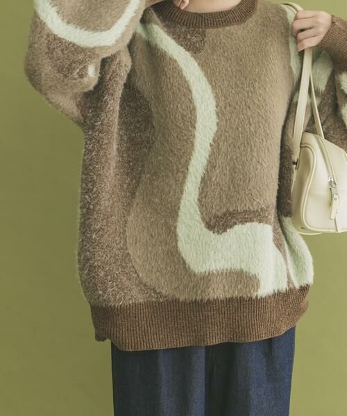 URBAN RESEARCH ITEMS / アーバンリサーチ アイテムズ ニット・セーター | フェザージャガードニット | 詳細2