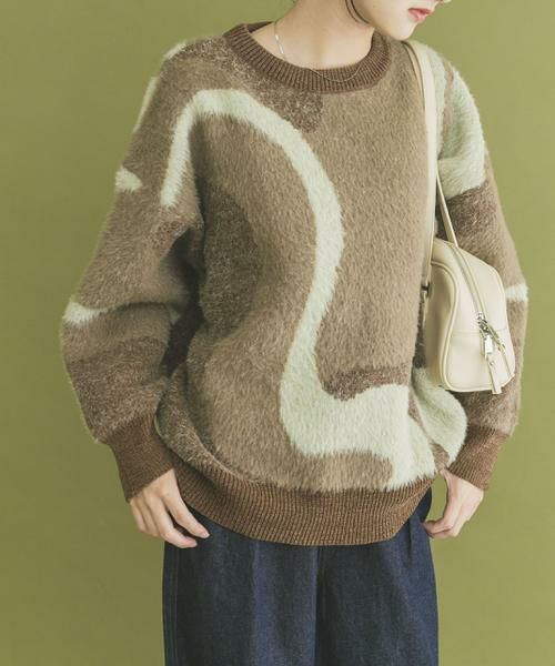 URBAN RESEARCH ITEMS / アーバンリサーチ アイテムズ ニット・セーター | フェザージャガードニット | 詳細3
