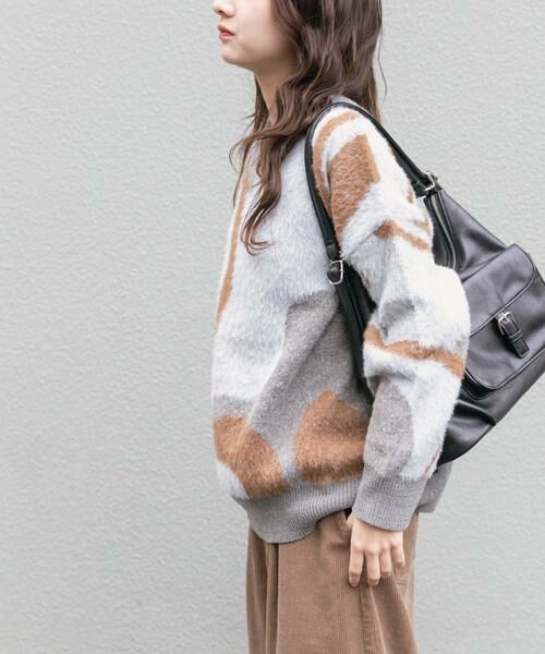 URBAN RESEARCH ITEMS / アーバンリサーチ アイテムズ ニット・セーター | フェザージャガードニット | 詳細11