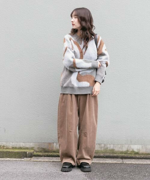 URBAN RESEARCH ITEMS / アーバンリサーチ アイテムズ ニット・セーター | フェザージャガードニット | 詳細13