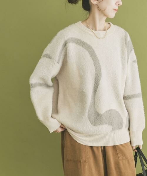 URBAN RESEARCH ITEMS / アーバンリサーチ アイテムズ ニット・セーター | フェザージャガードニット | 詳細18