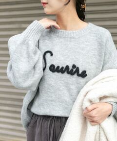 URBAN RESEARCH ITEMS / アーバンリサーチ アイテムズ ニット・セーター | クルーネックロゴニットプルオーバー