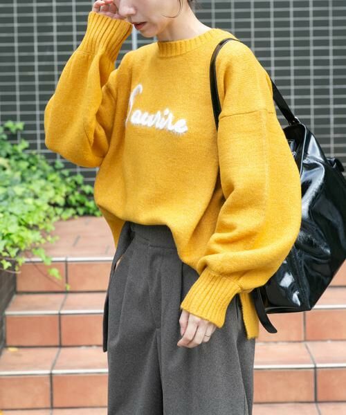 URBAN RESEARCH ITEMS / アーバンリサーチ アイテムズ ニット・セーター | クルーネックロゴニットプルオーバー | 詳細1