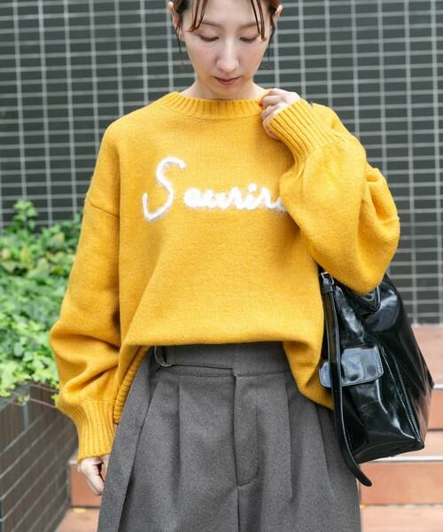 URBAN RESEARCH ITEMS / アーバンリサーチ アイテムズ ニット・セーター | クルーネックロゴニットプルオーバー | 詳細3