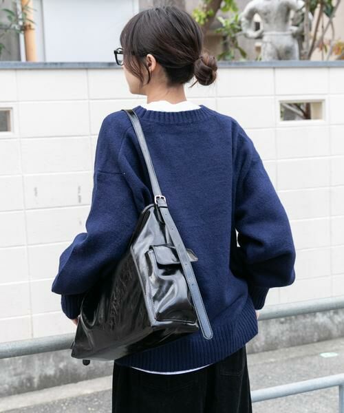 URBAN RESEARCH ITEMS / アーバンリサーチ アイテムズ ニット・セーター | クルーネックロゴニットプルオーバー | 詳細10