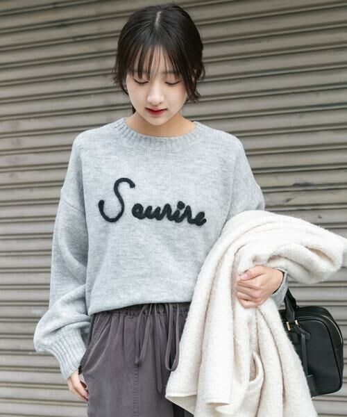 URBAN RESEARCH ITEMS / アーバンリサーチ アイテムズ ニット・セーター | クルーネックロゴニットプルオーバー | 詳細17