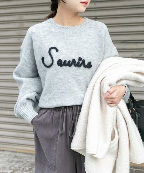 URBAN RESEARCH ITEMS / アーバンリサーチ アイテムズ ニット・セーター | クルーネックロゴニットプルオーバー | 詳細20