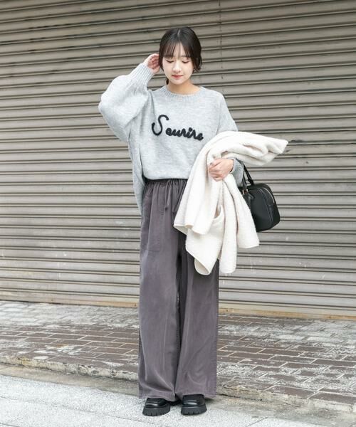 URBAN RESEARCH ITEMS / アーバンリサーチ アイテムズ ニット・セーター | クルーネックロゴニットプルオーバー | 詳細21