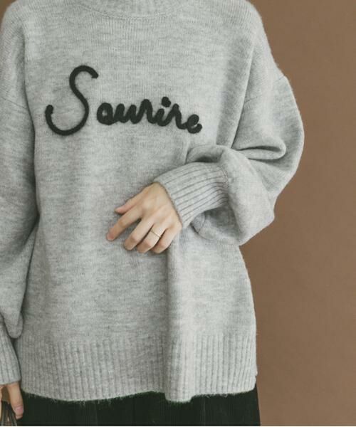 URBAN RESEARCH ITEMS/アーバンリサーチ アイテムズ クルーネックロゴニットプルオーバー ライトグレー FREE URBAN RESEARCH ITEMS/アーバンリサーチ アイテムズ クルーネックロゴニットプルオーバー ライトグレー FREE