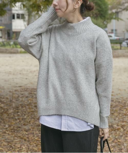 URBAN RESEARCH ITEMS / アーバンリサーチ アイテムズ ニット・セーター | ハイネックメランジニット | 詳細7