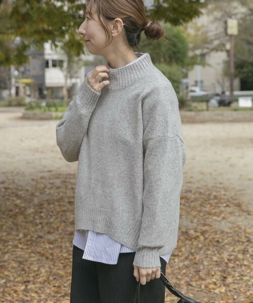 URBAN RESEARCH ITEMS / アーバンリサーチ アイテムズ ニット・セーター | ハイネックメランジニット | 詳細8
