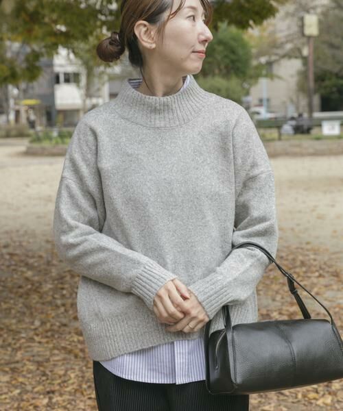 URBAN RESEARCH ITEMS/アーバンリサーチ アイテムズ ハイネックメランジニット ライトグレー FREE URBAN RESEARCH ITEMS/アーバンリサーチ アイテムズ ハイネックメランジニット ライトグレー FREE