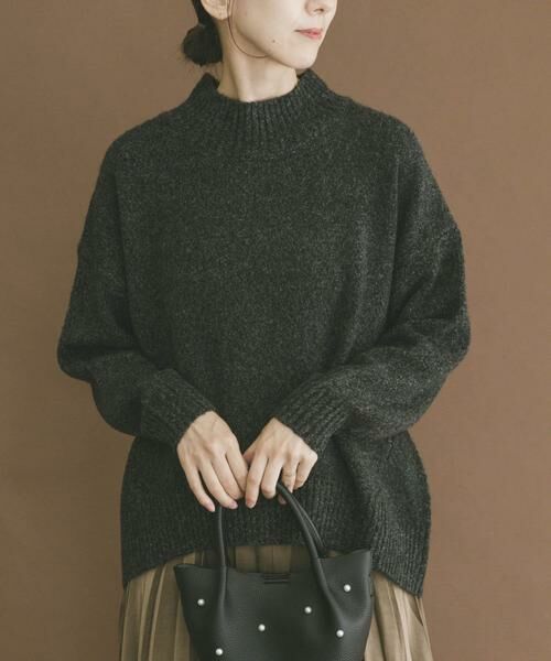 URBAN RESEARCH ITEMS/アーバンリサーチ アイテムズ ハイネックメランジニット チャコールグレー FREE URBAN RESEARCH ITEMS/アーバンリサーチ アイテムズ ハイネックメランジニット チャコールグレー FREE