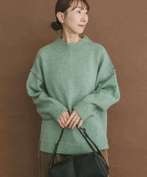 URBAN RESEARCH ITEMS / アーバンリサーチ アイテムズ ニット・セーター | ハンドステッチハイネックニット | 詳細1