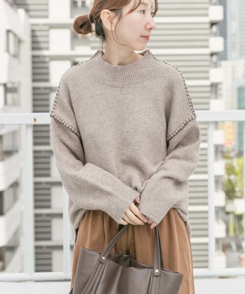 URBAN RESEARCH ITEMS / アーバンリサーチ アイテムズ ニット・セーター | ハンドステッチハイネックニット | 詳細13