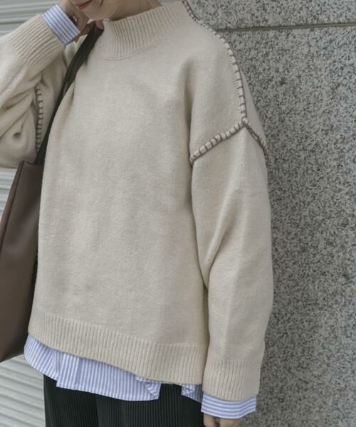 URBAN RESEARCH ITEMS / アーバンリサーチ アイテムズ ニット・セーター | ハンドステッチハイネックニット | 詳細21
