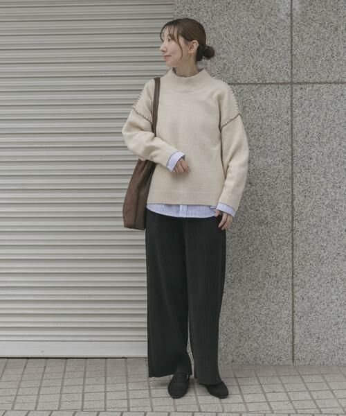 URBAN RESEARCH ITEMS / アーバンリサーチ アイテムズ ニット・セーター | ハンドステッチハイネックニット | 詳細25