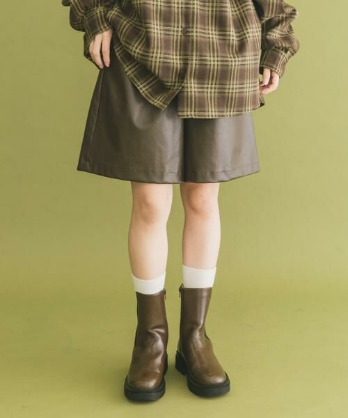 URBAN RESEARCH ITEMS / アーバンリサーチ アイテムズ その他パンツ | ハーフレザーパンツ | 詳細1