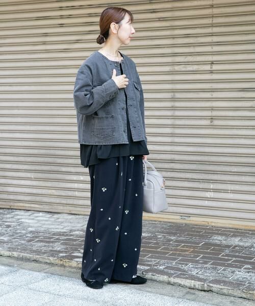 URBAN RESEARCH ITEMS / アーバンリサーチ アイテムズ その他パンツ | 刺繍ベロアパンツ | 詳細3