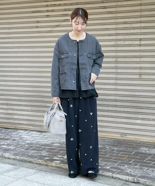 URBAN RESEARCH ITEMS / アーバンリサーチ アイテムズ その他パンツ | 刺繍ベロアパンツ | 詳細4