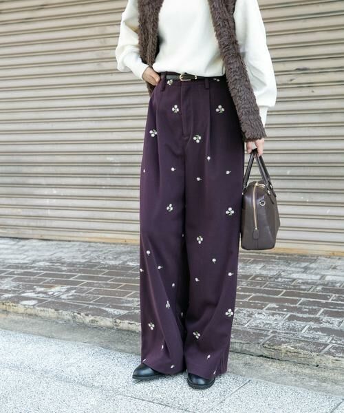 URBAN RESEARCH ITEMS / アーバンリサーチ アイテムズ その他パンツ | 刺繍ベロアパンツ | 詳細8