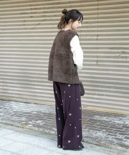 URBAN RESEARCH ITEMS / アーバンリサーチ アイテムズ その他パンツ | 刺繍ベロアパンツ | 詳細10