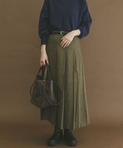 URBAN RESEARCH ITEMS / アーバンリサーチ アイテムズ スカート | ベルト付きプリーツスカート