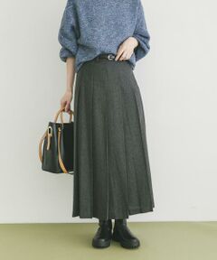 URBAN RESEARCH ITEMS / アーバンリサーチ アイテムズ スカート | ベルト付きプリーツスカート
