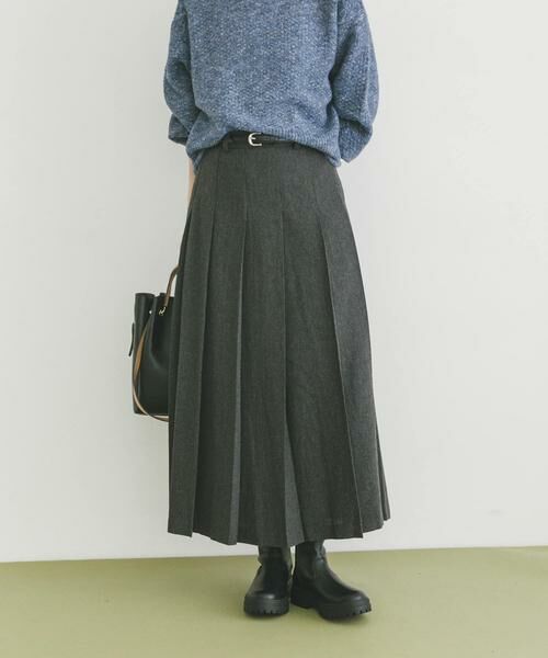 URBAN RESEARCH ITEMS / アーバンリサーチ アイテムズ スカート | ベルト付きプリーツスカート | 詳細12