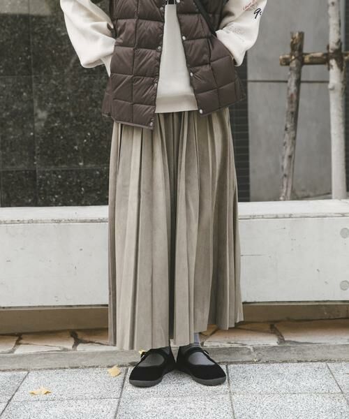 URBAN RESEARCH ITEMS / アーバンリサーチ アイテムズ スカート | フェイクスエードプリーツスカート | 詳細1