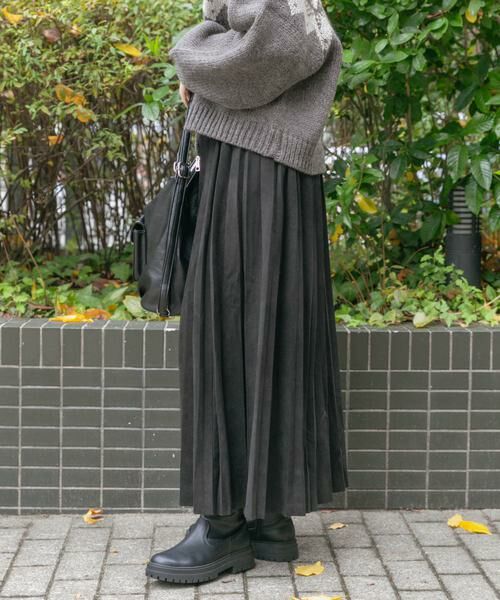 URBAN RESEARCH ITEMS / アーバンリサーチ アイテムズ スカート | フェイクスエードプリーツスカート | 詳細22