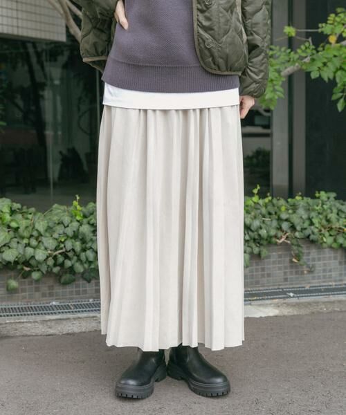 URBAN RESEARCH ITEMS / アーバンリサーチ アイテムズ スカート | フェイクスエードプリーツスカート | 詳細27
